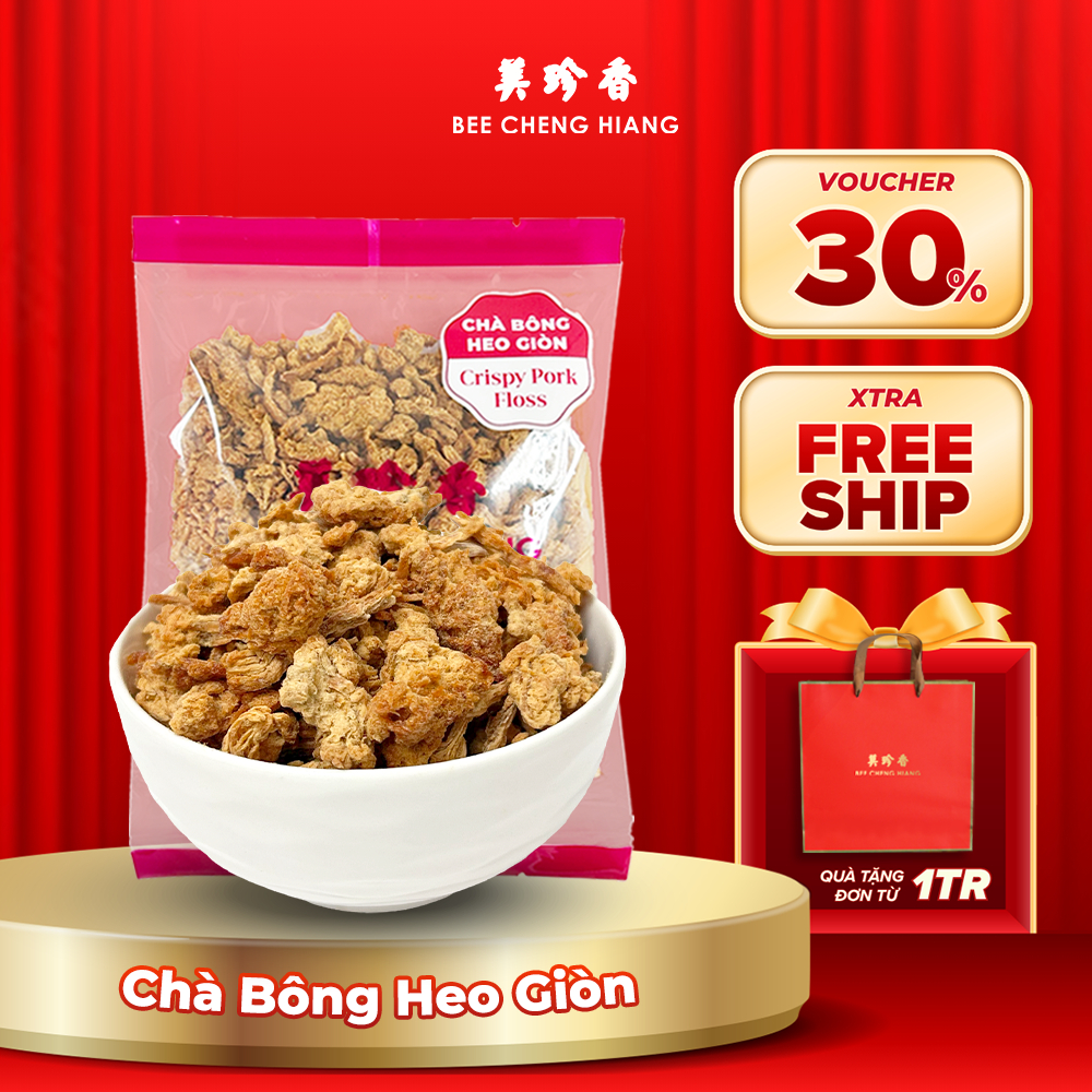 Chà bông heo giòn Bee Cheng Hiang - Crispy Pork Floss - Singapore Floss