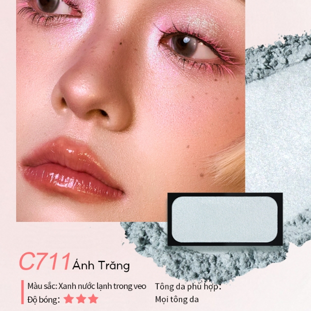 Combo 2 Ô Phấn Má Hồng Satin CHEERYEP Tiệp Da Tự Nhiên Sáng Da Không Lộ Phấn Kèm Hộp 2.2g x 2