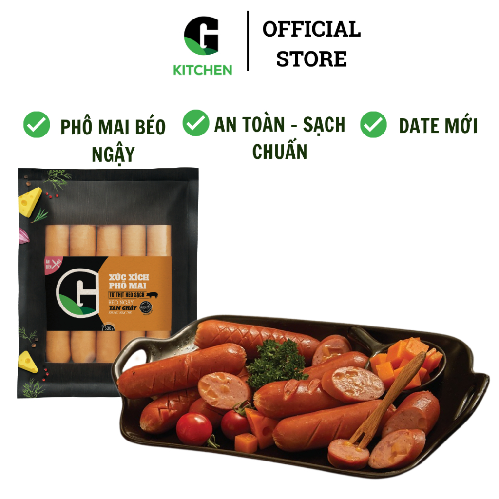 Xúc xích phô mai G Kitchen 500g [Giao HCM]