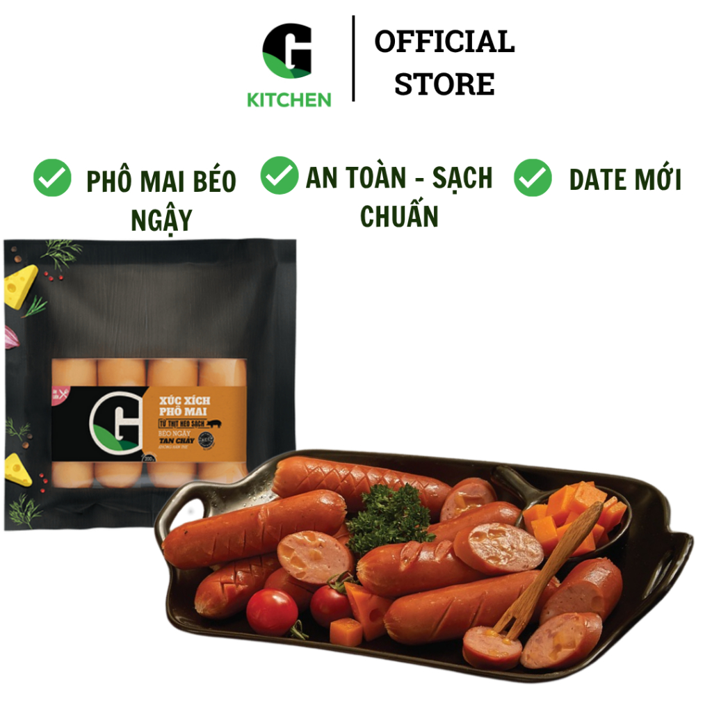 Xúc xích phô mai G Kitchen 200g [Giao HCM]