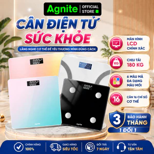 Cân Điện Tử Sức Khỏe Deli Mặt Kính Cường Lực Chịu tải 180kg Cân Sức Khỏe Có Bảo Hành