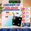 Cân Điện Tử Sức Khỏe Deli Mặt Kính Cường Lực Chịu tải 180kg Cân Sức Khỏe Có Bảo Hành