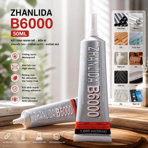 Keo dán DIY trong suốt B6000 đính đá trang sức dán vải trang trí đồ handmade đa năng 50ml 110ml