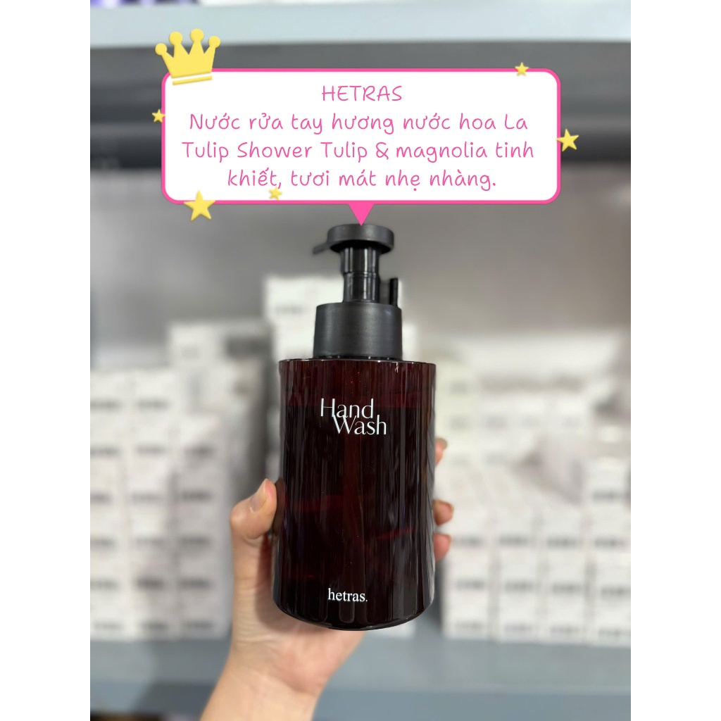 Nước Rửa Tay Tạo Bọt Hương Nước Hoa Hetras Perfumed Bubble Hand Wash 515ml