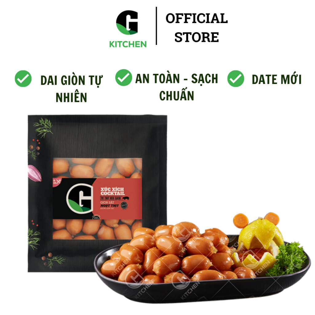 Xúc Xích Heo Cocktail G Kitchen 200g [Giao HCM]