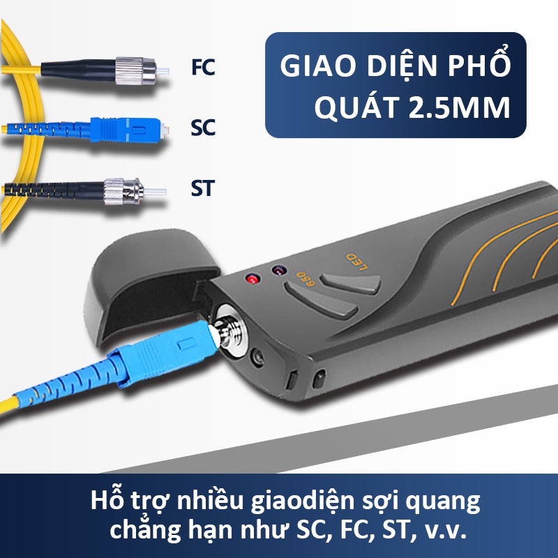 But Soi Quang B3 Do Loi Cap Quang FTTH Laser 650nm 5KM 15KM