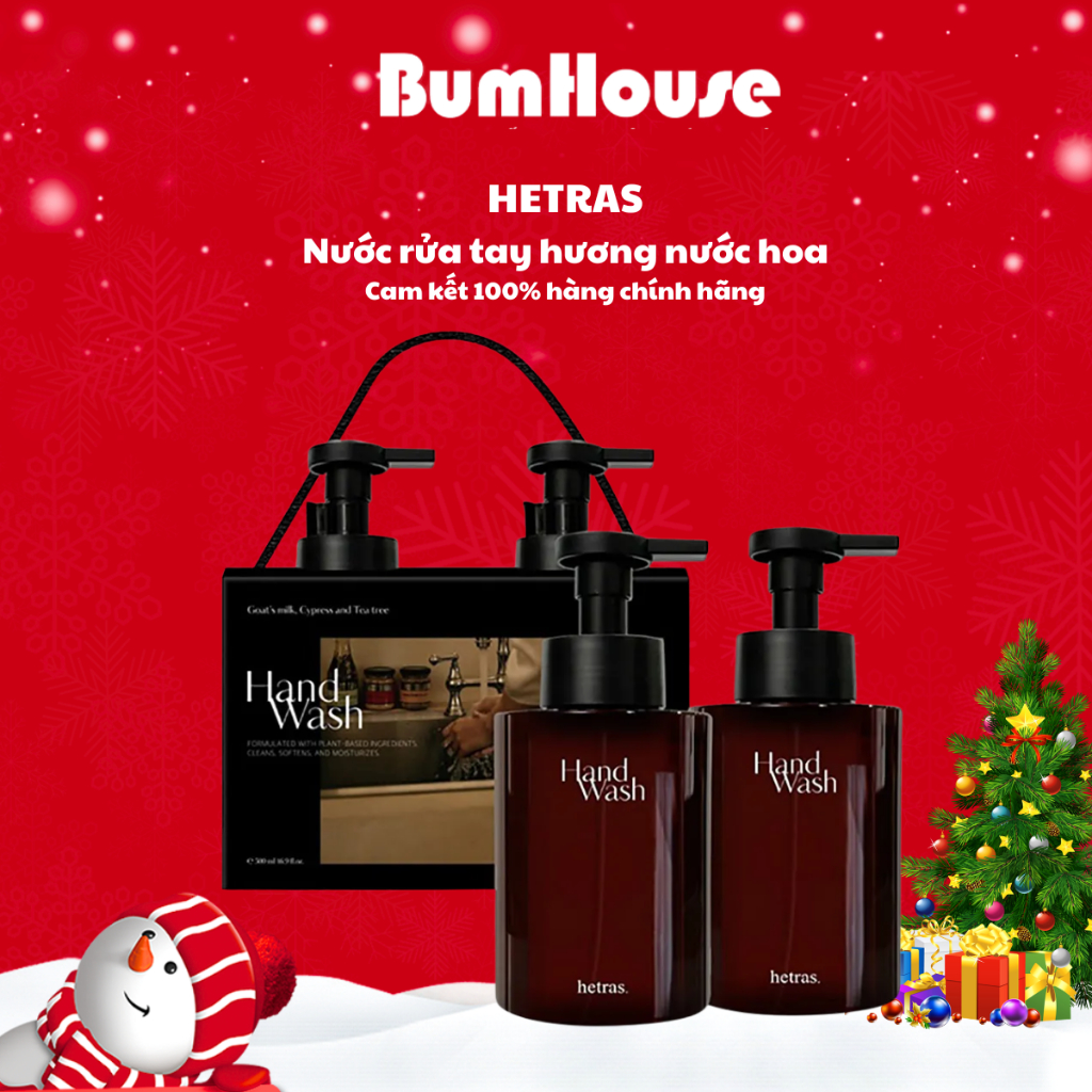 Nước Rửa Tay Tạo Bọt Hương Nước Hoa Hetras Perfumed Bubble Hand Wash 515ml