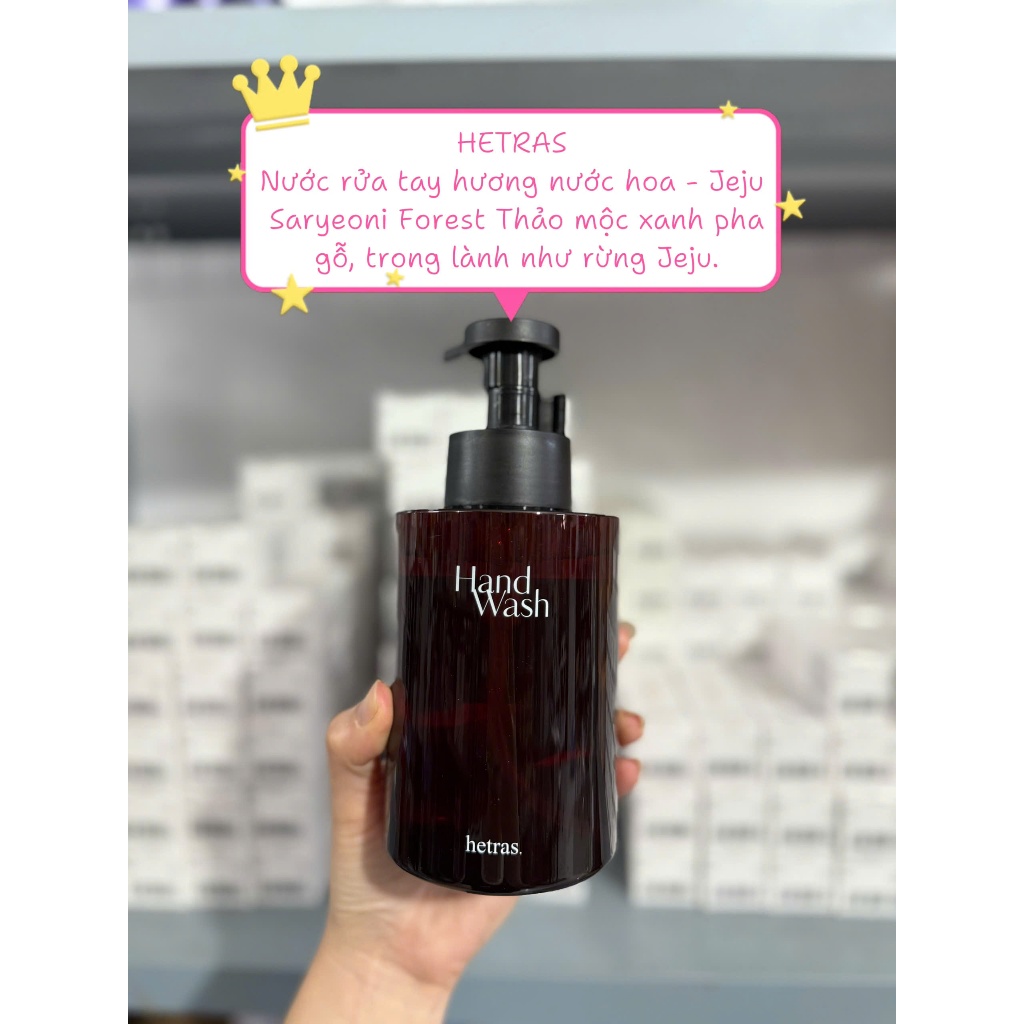 Nước Rửa Tay Tạo Bọt Hương Nước Hoa Hetras Perfumed Bubble Hand Wash 515ml
