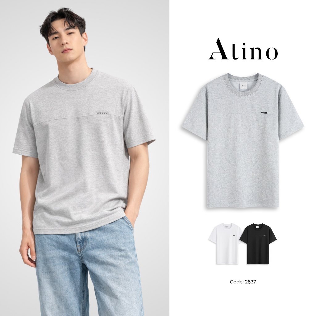 Áo Thun Nam Năng Động ATINO Chất Cotton Dày Form Rộng Mềm Mại Thoáng ...