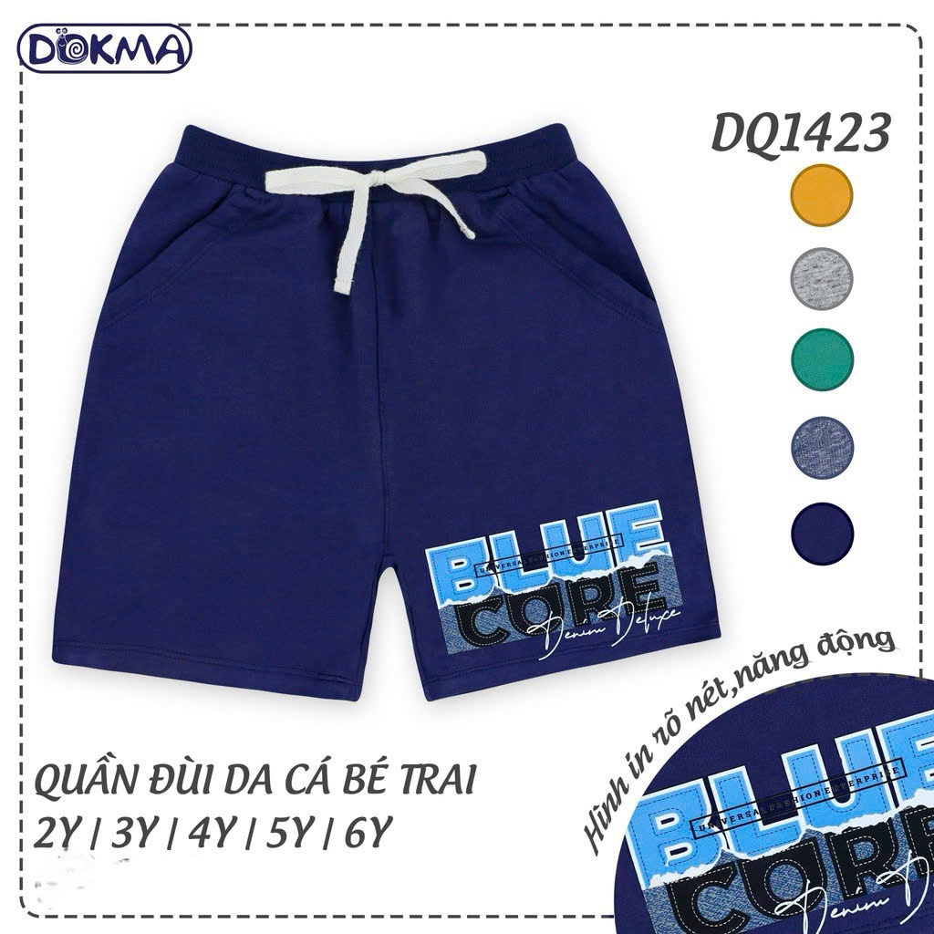 (11-19kg, 2-6Y) Quần Ngố, Quần Short Thể Thao Thời Trang Dokma DQ1419 DQ2777 DQ2867 DQ1423