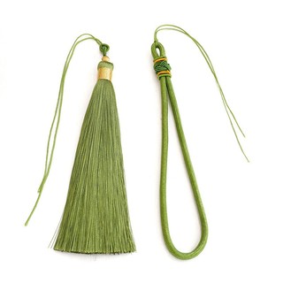 Dây treo ngọc bội 5mm Handmade kết đồng tâm tua rua