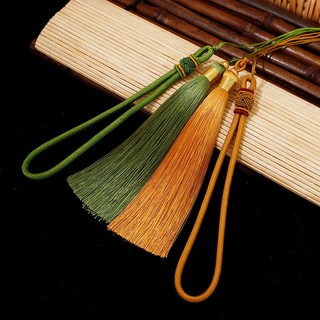 Dây treo ngọc bội 5mm Handmade kết đồng tâm tua rua