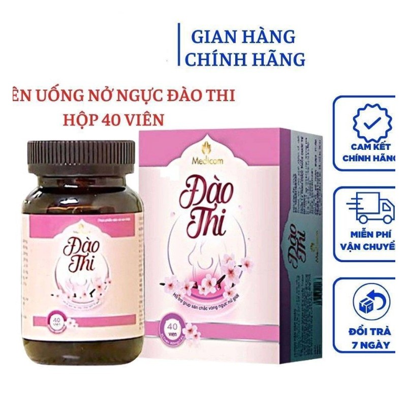 Viên Uống Nở Ngực Đào Thi Tăng Size Vòng 1 trong 2 tuần [Hàng Chính Hãng]