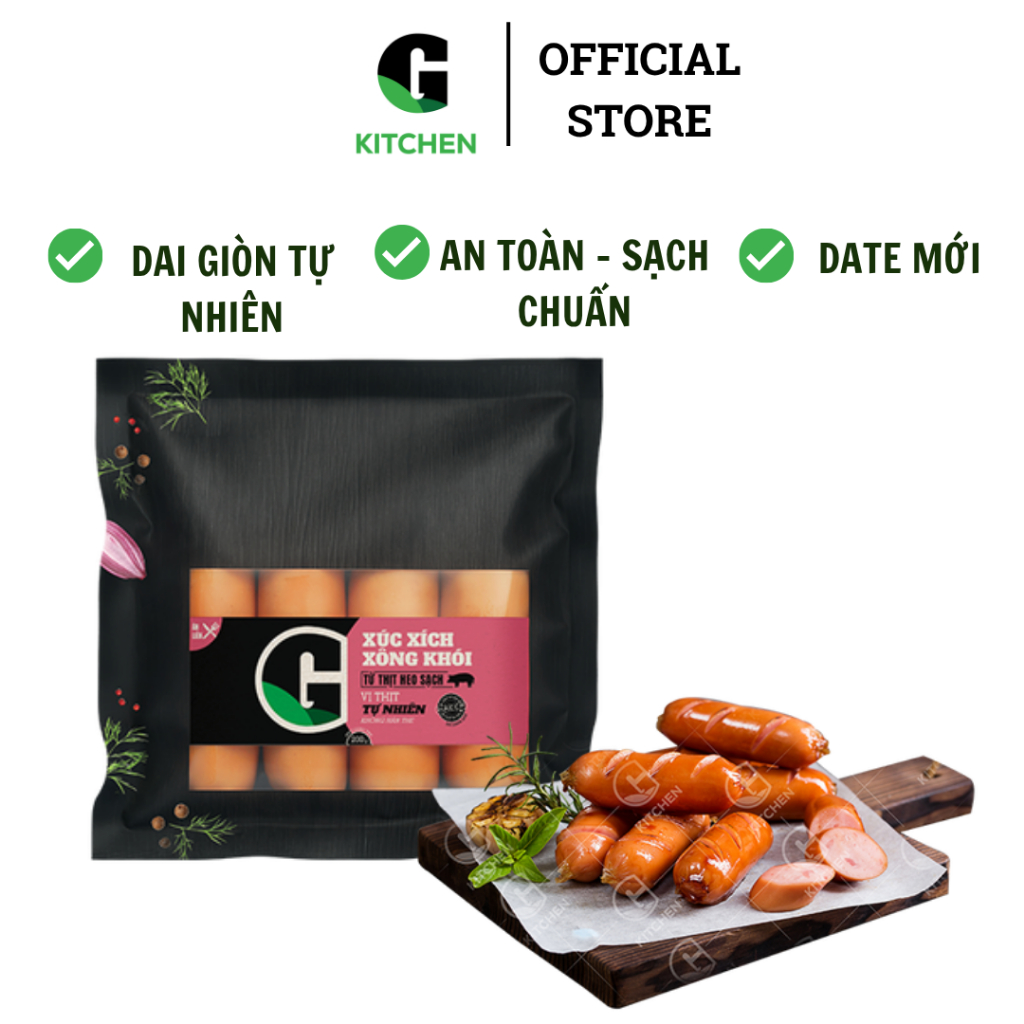 Xúc xích xông khói G Kitchen 200g [Giao HCM]
