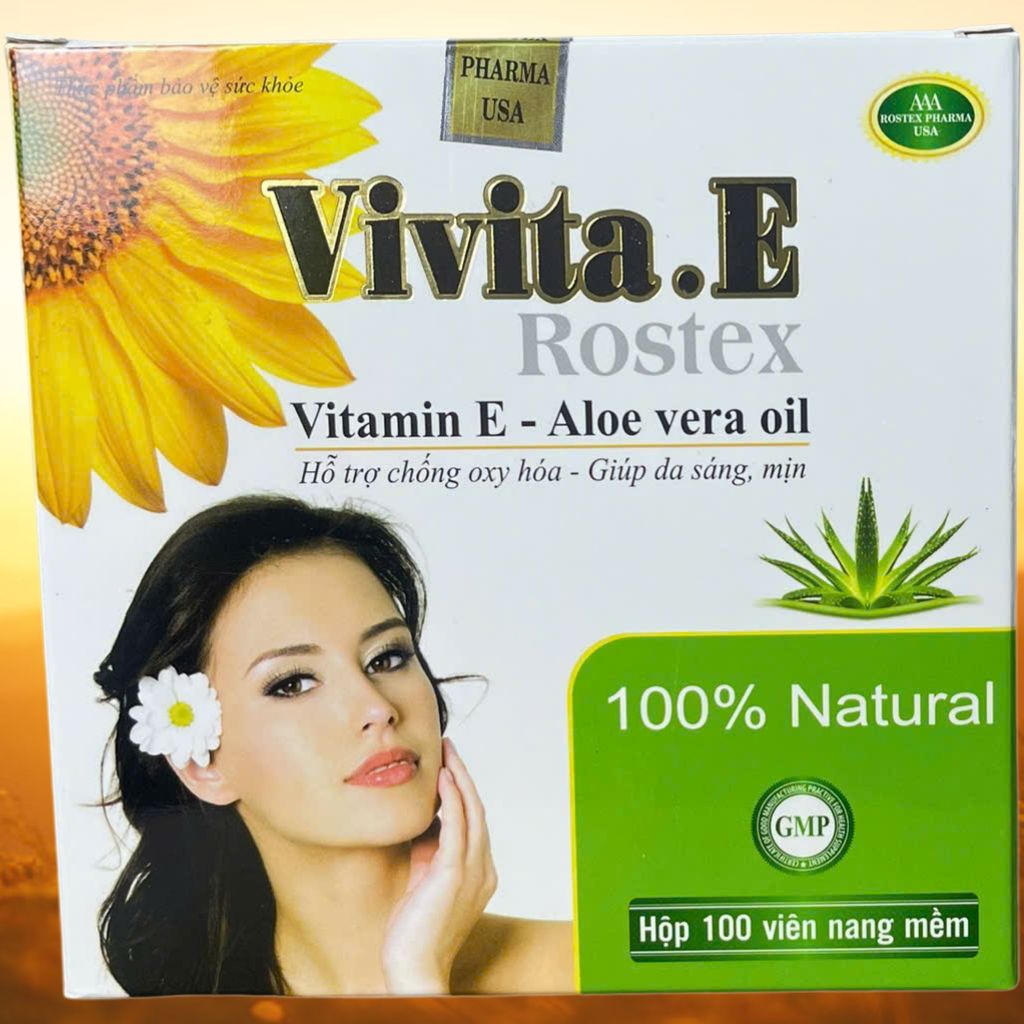 Vivita.E Rostex Trắng 100 Viên - Rostex - Vinaphar - Vitamin Thanh Lọc