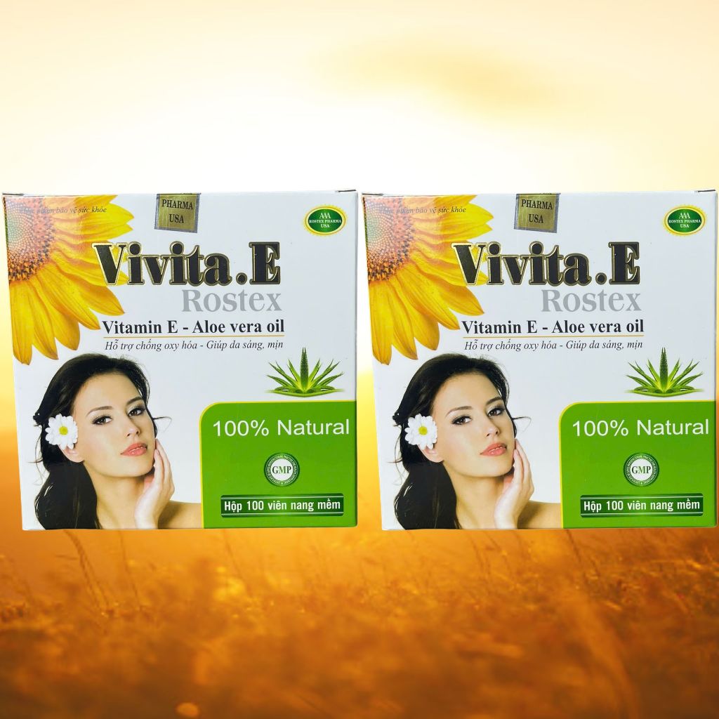 Vivita.E Rostex Trắng 100 Viên - Rostex - Vinaphar - Vitamin Thanh Lọc