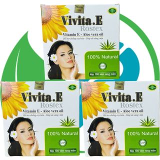 Combo 2 Hộp Vivita.E Rostex Trắng 100 Viên - Rostex - Vinaphar - Vitamin Phục Hồi