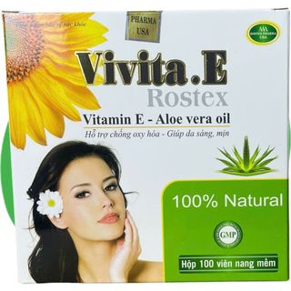 Vivita.E Rostex Trắng 100 Viên - Rostex - Vinaphar - Vitamin Phục Hồi
