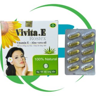 Vivita.E Rostex Trắng 100 Viên - Rostex - Vinaphar - Vitamin Phục Hồi