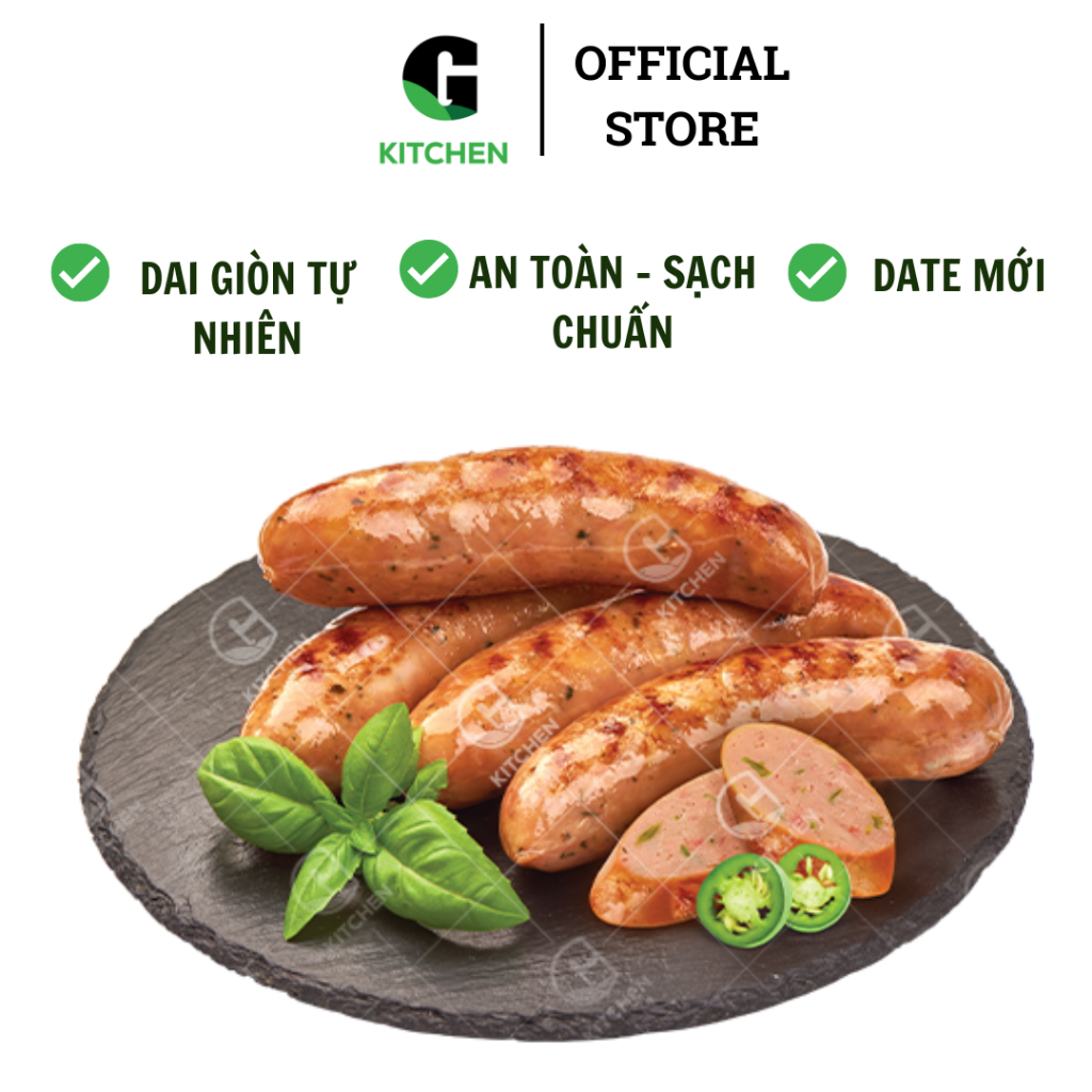 Xúc xích ớt xiêm xanh G Kitchen 200g [Giao HCM]