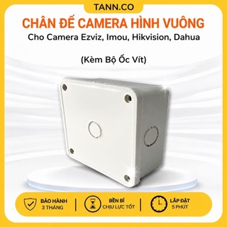 Chân Đế Camera Hình Vuông Chuyên Gắn Camera Phù Hợp Cho Ezviz ,Imou ,Hikvision ,Dahua (Kèm Bộ Ốc Vít)