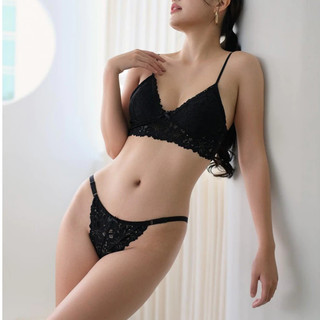 Quần Lót Nữ Ren Dây Điều Chỉnh Đồng Bộ Bralette Gợi Cảm LAM LUY