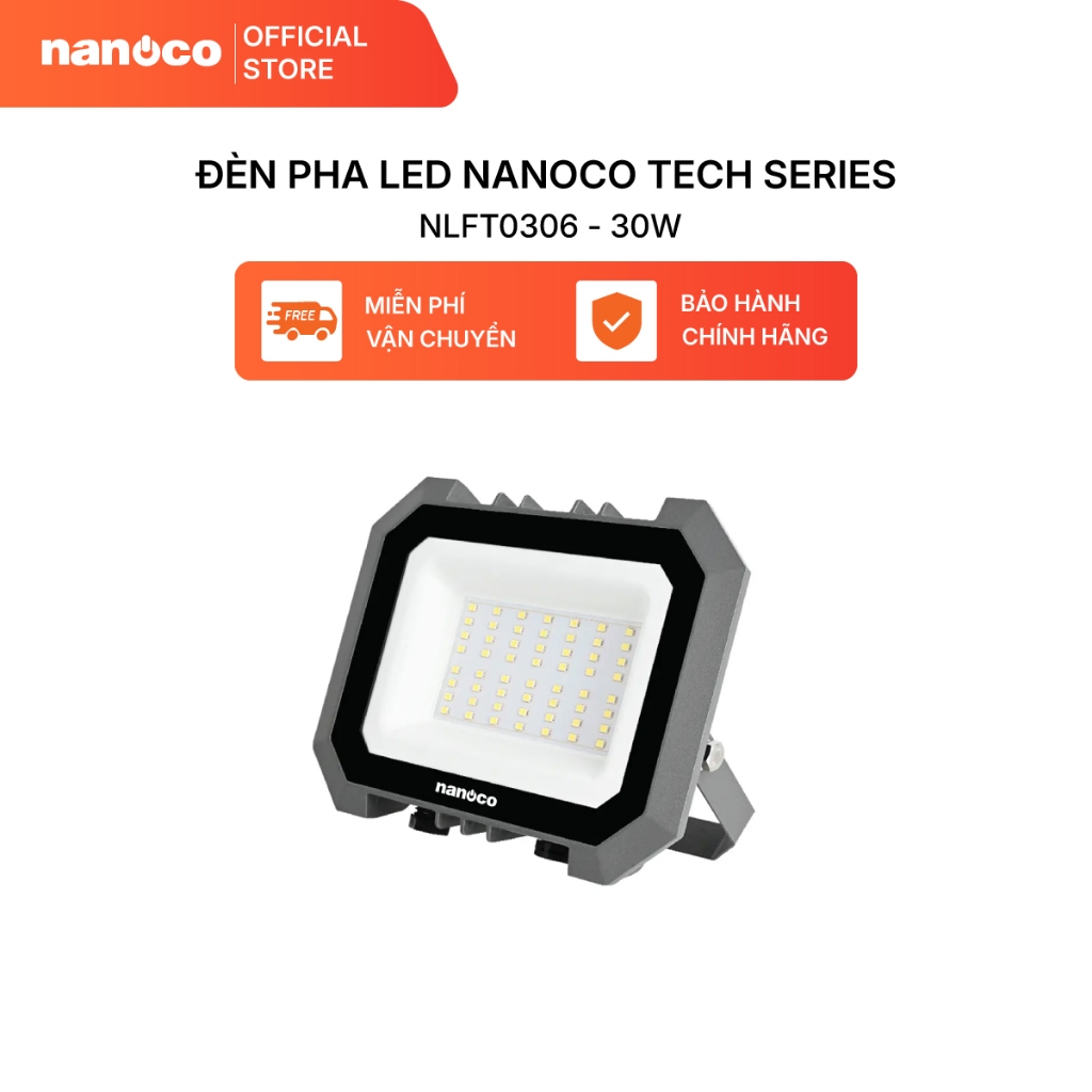 Đèn pha LED Nanoco - Tech Series 10W/ 20W/ 30W - ánh sáng trắng/ vàng ...