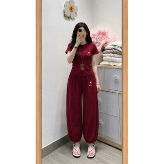 Set bộ áo bbt mix quần bom chất tăm - in mickey
