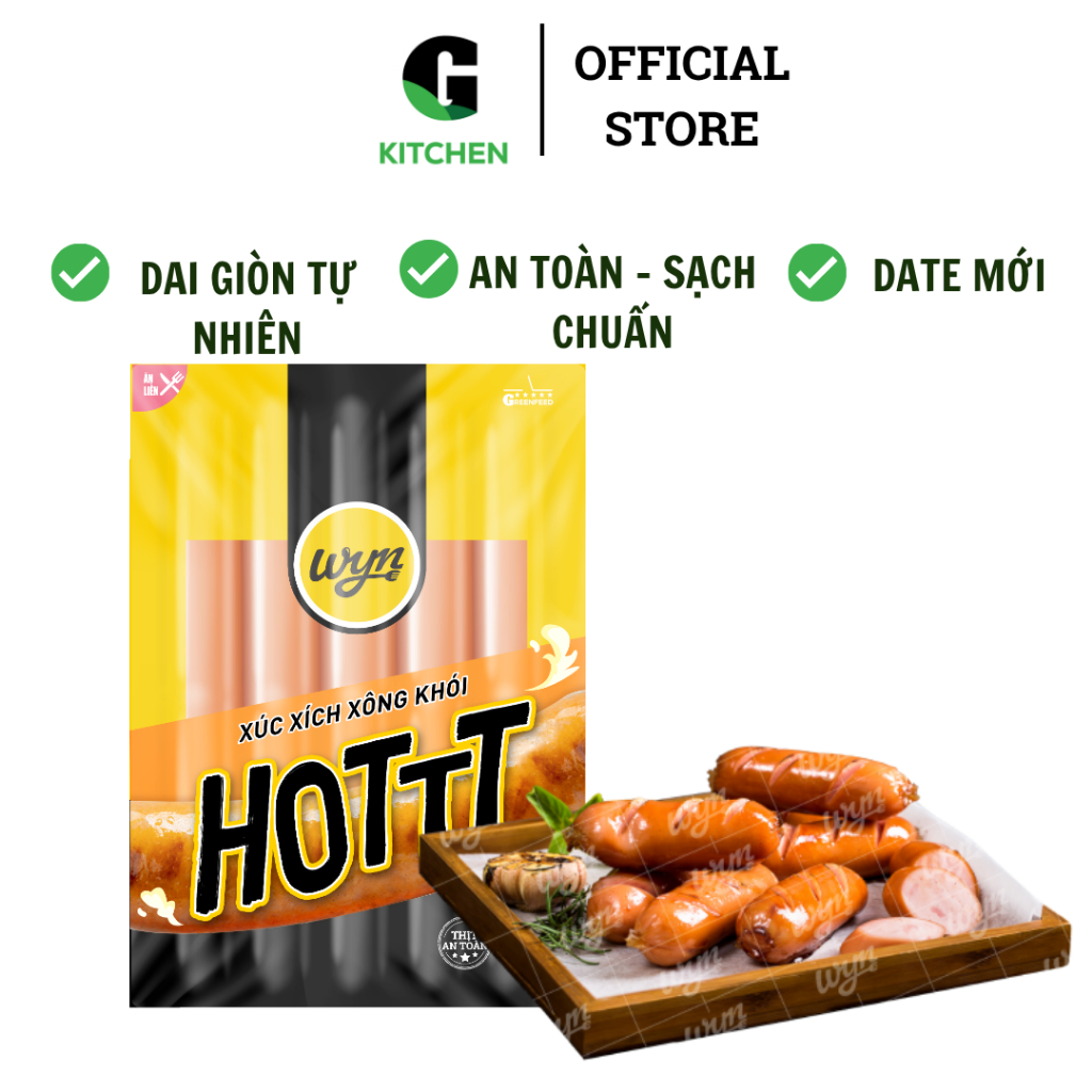 Xúc xích xông khói HOTTT WYN G Kitchen 450g [Giao nội thành HCM]