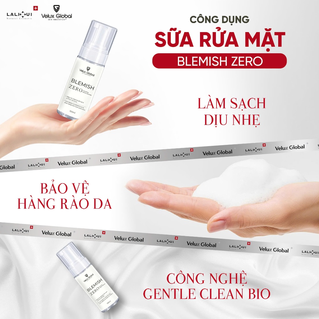 Sữa rửa mặt keo ong tạo bọt LALIHUI làm sạch, kiềm dầu, hỗ trợ giảm mụn, không gây khô da