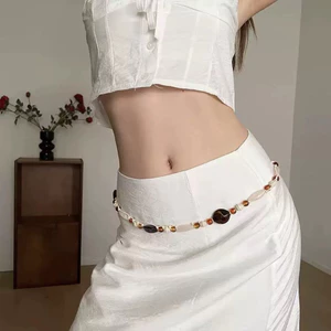 Dây chuyền eo bụng Bện sợi thừng QUEMEO phong cách Boho cô nàng cá tính dây bụng dây eo PHIÊN BẢN MỚI