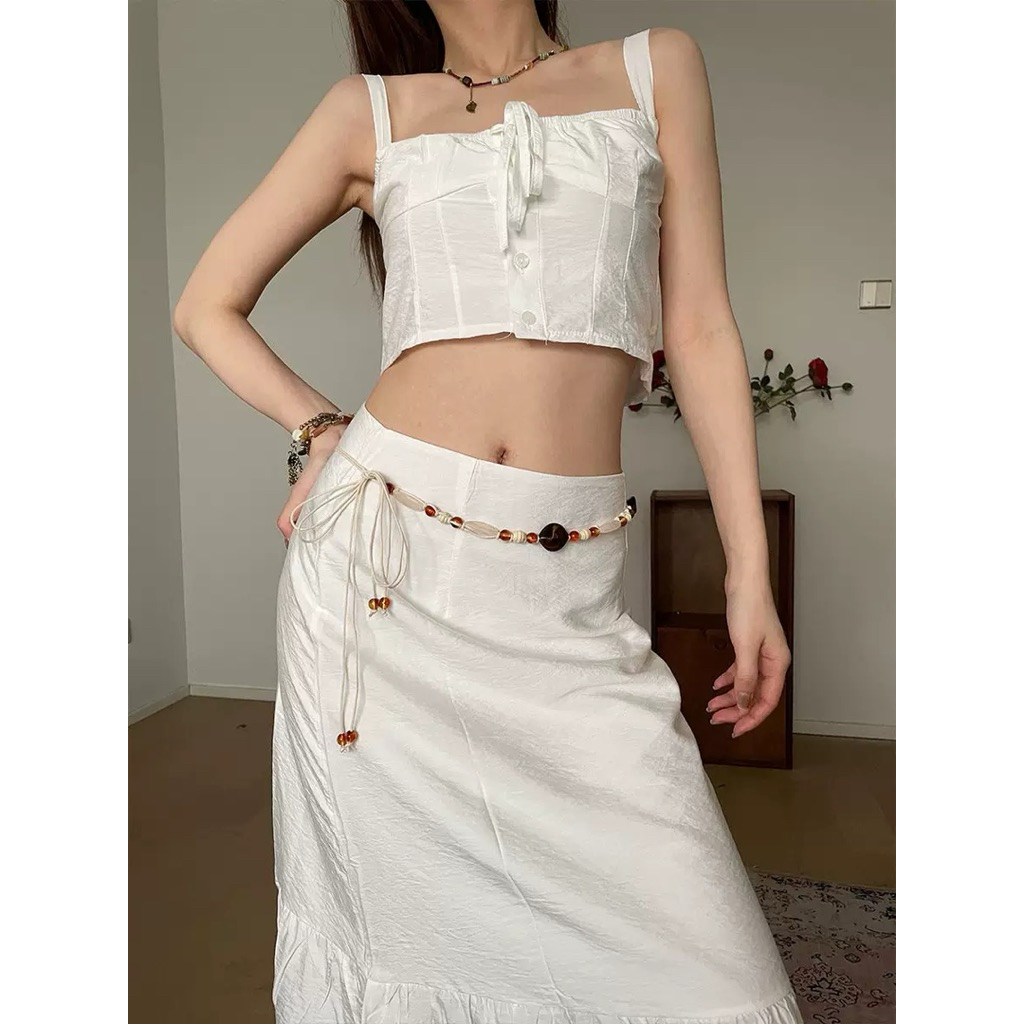 Dây chuyền eo bụng Bện sợi thừng QUEMEO phong cách Boho cô nàng cá tính dây bụng dây eo PHIÊN BẢN MỚI