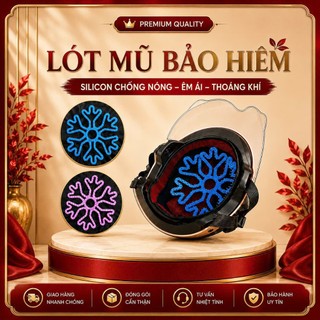 Combo 3 Miếng Lót Mũ Bảo Hiểm Silicon Êm Ái Thoáng Khí Giảm Áp Lực Đầu Chống Nóng Hiệu Quả
