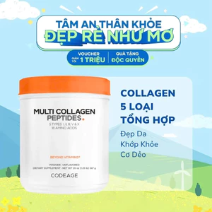 Bột Collagen Thủy Phân 5 Loại Tổng Hợp Hỗ Trợ Trẻ Hóa Toàn Diện Codeage Multi Collagen 567g