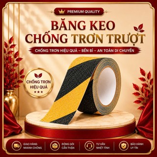 Combo 3 Cuộn Băng Keo Nhám Chống Trơn Dán Cầu Thang Nhà Tắm An Toàn Chống Trượt Chống Nước 5cmx5m