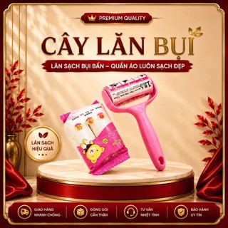 Cây Lăn Bụi Quần Áo Đa Năng Loại Bỏ Lông Chó Mèo Siêu Dính Thay Lõi Tiện Lợi Home Stick 10cm