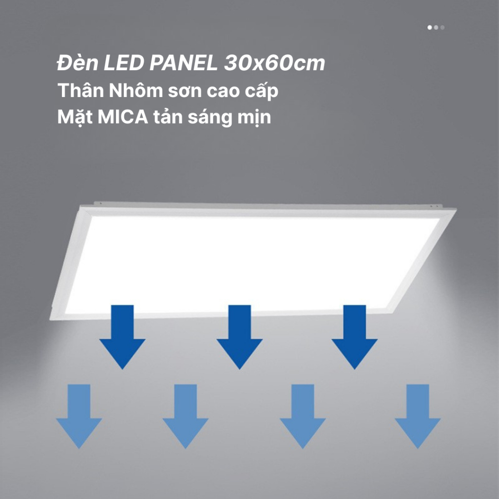 Đèn Panel LED Âm Trần/ Ốp Nổi Ánh Sáng Trắng Đủ Kích Thước 30x60 60x60 30x1m2 BH 2 năm