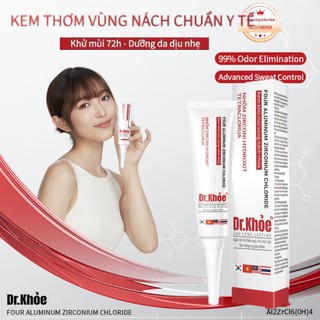 Kem Khử Mùi Hôi Nách Dr Khỏe 24h Giúp Ngăn Tiết Mồ Hôi, Khử Mùi Sâu Và Hỗ Trợ Làm Trắng,  Dành Cho Nam & Nữ  30g