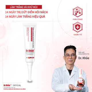 Kem Khử Mùi Hôi Nách Dr Khỏe 24h Giúp Ngăn Tiết Mồ Hôi, Khử Mùi Sâu Và Hỗ Trợ Làm Trắng,  Dành Cho Nam & Nữ  30g