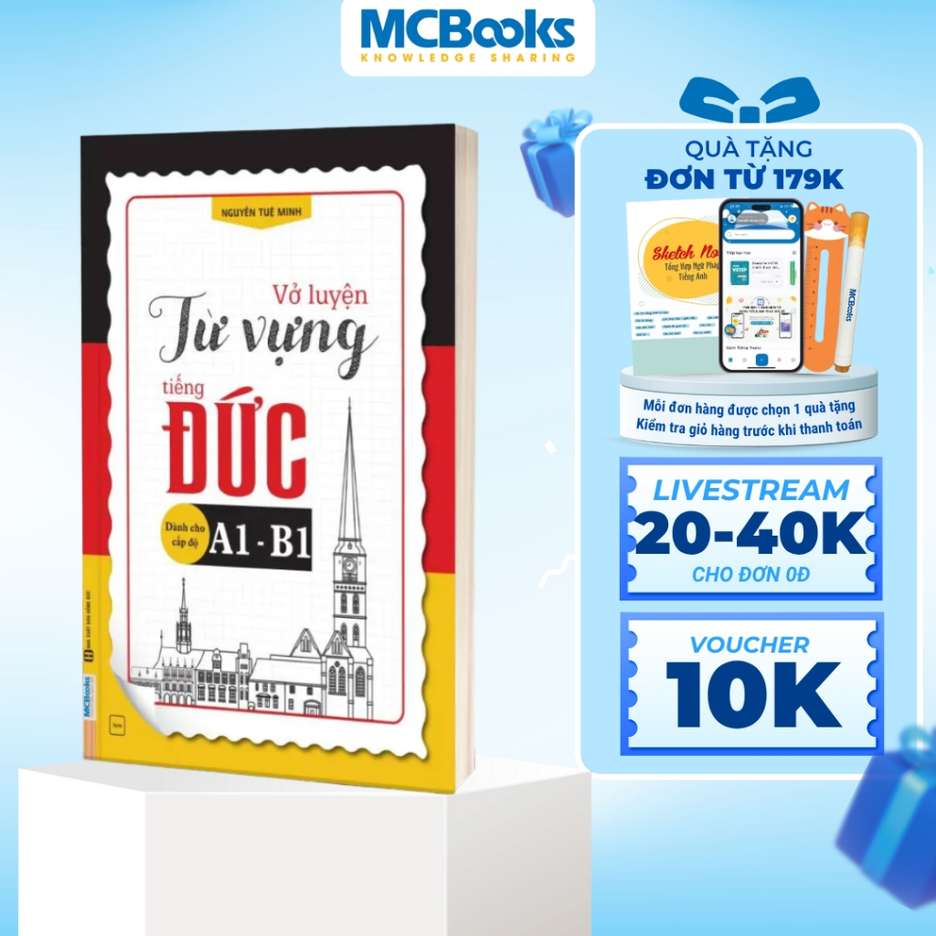Sách - Vở luyện từ vựng tiếng Đức dành cho cấp độ A1 - B1
