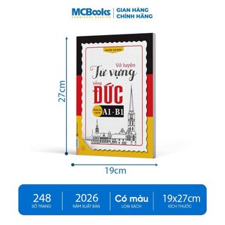 Sách - Combo Vở luyện từ vựng và ngữ pháp tiếng Đức dành cho cấp độ A1-B1