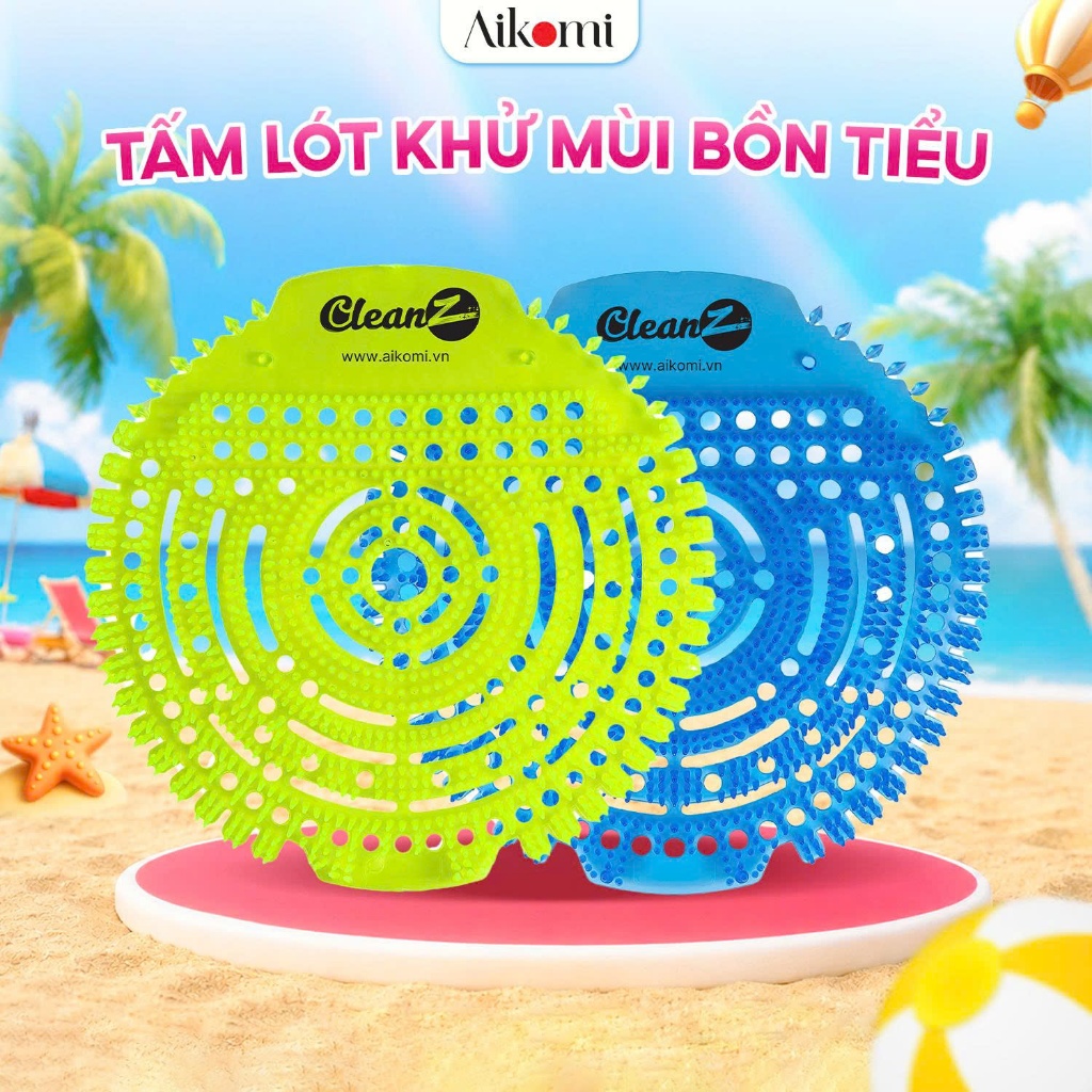 Tấm Lót Bồn Tiểu Nam Đứng, Tấm Lót Khử Mùi Bồn Cầu CleanZ - Khử mùi bồn tiểu, lọc rác, chống tắc nghẽn