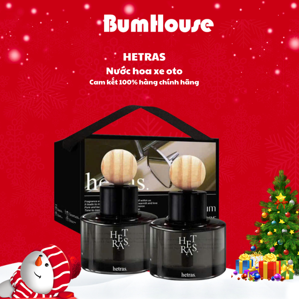Combo 2 Lọ Tinh Dầu Nước Hoa Cho Ô tô Hetras (77mlx2)