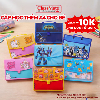 Cặp Học Thêm 2 Ngăn Classmate Đa Dạng Mẫu, Dễ Thương , Cặp Học Thêm Chất Liệu Nhựa Nguyên Sinh An Toàn Cho Bé, Học Sinh