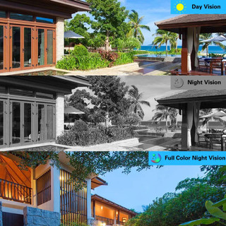 Camera giám sát 2 mắt kính Wifi chống nước hiển thị 2 màn hình nhìn đêm đàm thoại hai chiều
