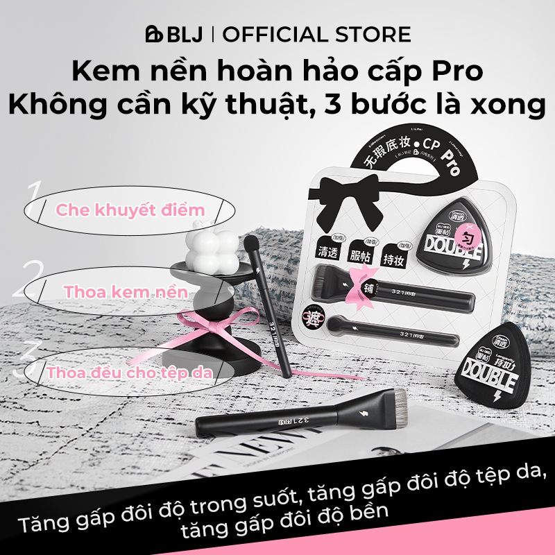 【BLJ】Combo 3 Set Cọ Mút Tán Kem Nền BLJ Cọ Trang Điểm Cá Nhân Mềm Mại Tán Nền