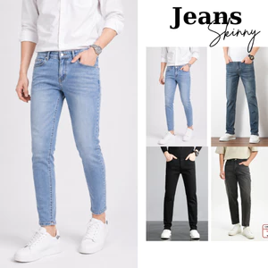 Quần jeans nam skinny FABUMAN dáng ôm form slimfit bò co giãn không phai 4 chiều basic bigiszie