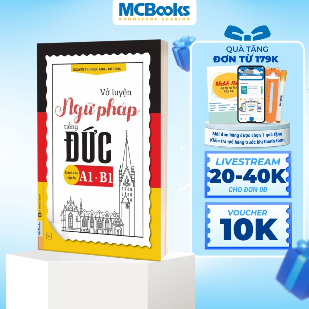 Sách - Vở luyện ngữ pháp tiếng Đức dành cho cấp độ A1 - B1