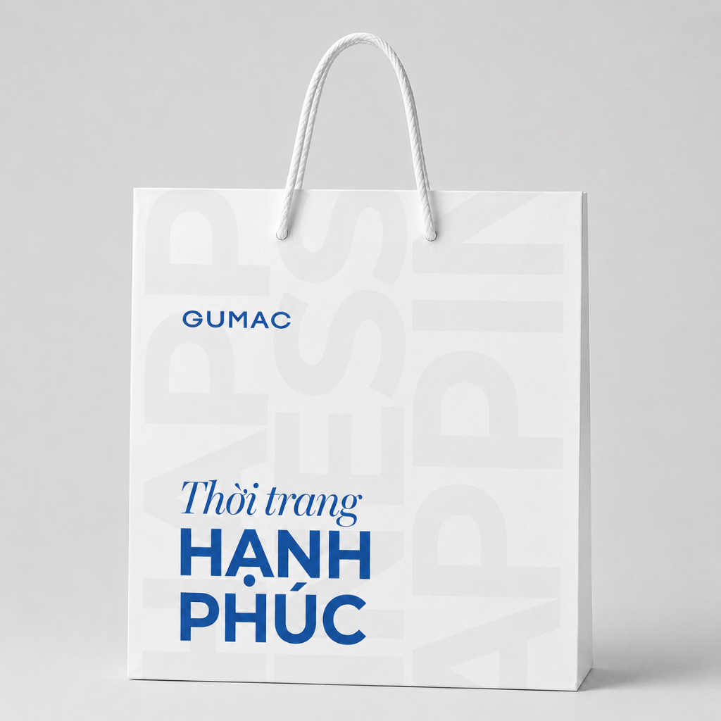 Túi Giấy Đựng Quà Tặng Cao Cấp In Slogan GUMAC