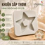KHUÔN SILICONE LÀM SÁP THƠM HÌNH NGÔI SAO CÓ LÕI